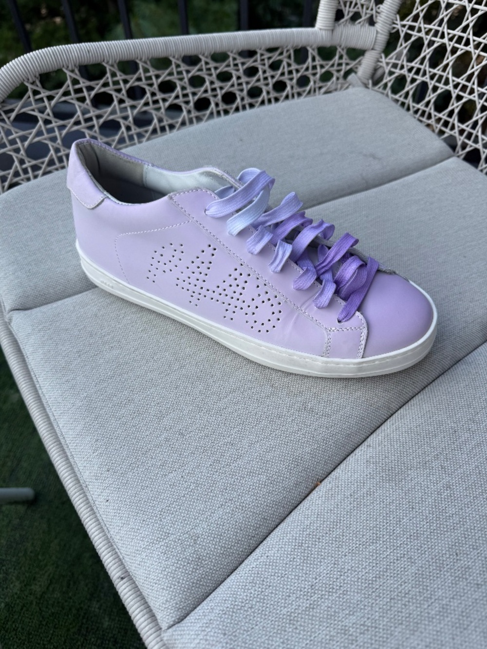 [NWT] P448 John UV Color Changing Leather Sneakers, size 38 [US 7.5-8]
